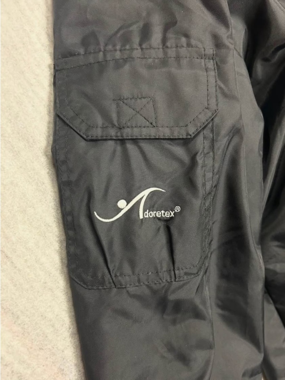 Adoretex Youth Jacket with Gray Faux Fur Lining - Picture 4 of 5